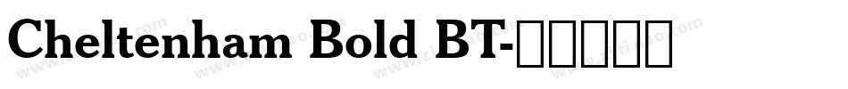 Cheltenham Bold BT字体转换